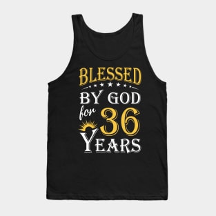 Blessed By God For 35 Years 35th Birthday Tank Top